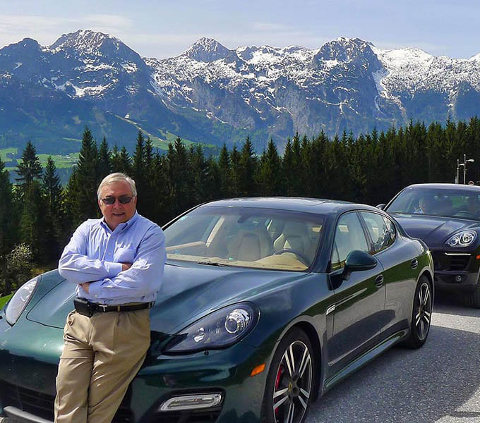 peter sontag with porsches