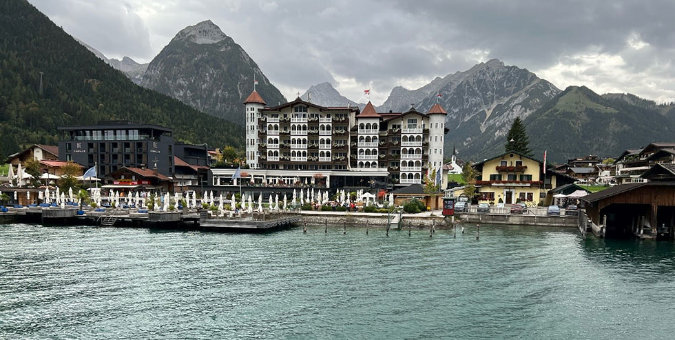 pretty hotel on water