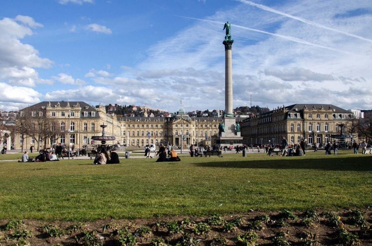 museums, shops, and monument