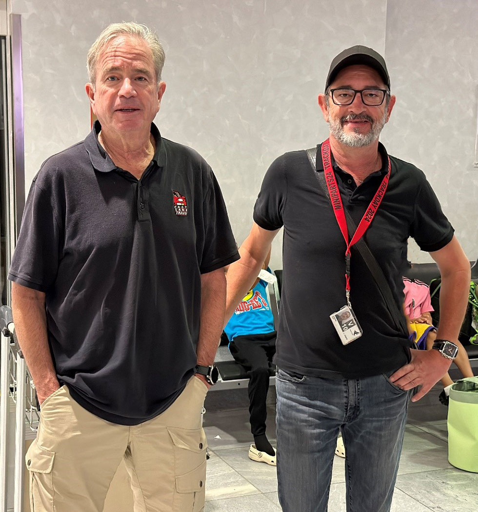 Don and Ralph at airport