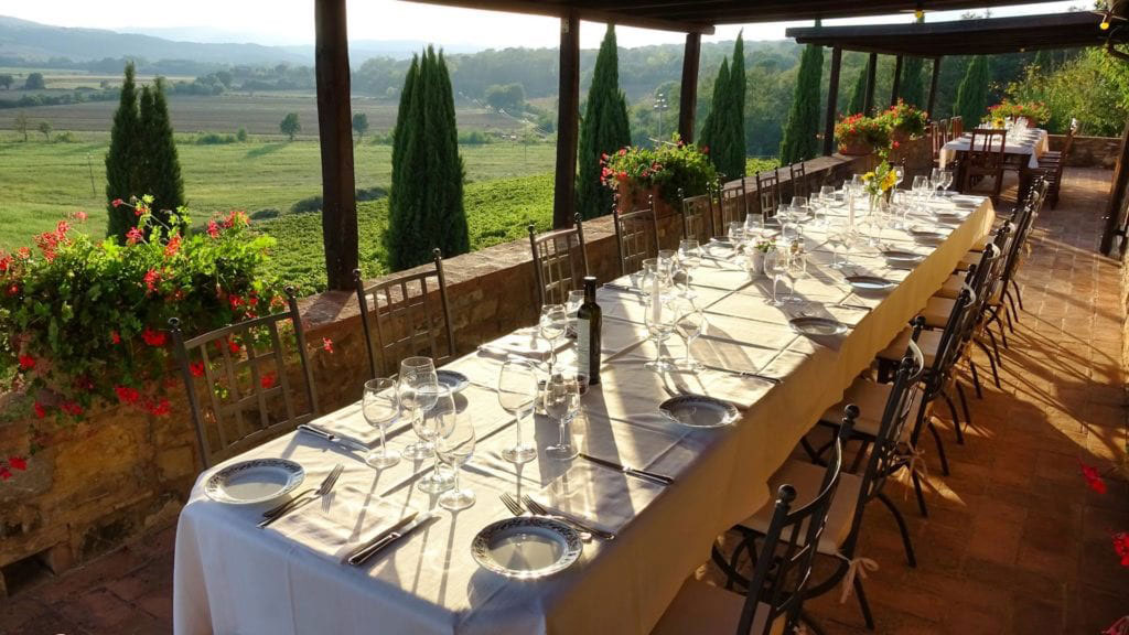 Tuscany patio dining