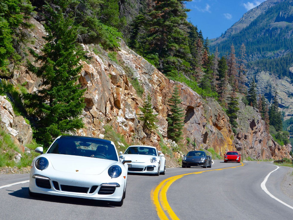 Colorado trip with Porsches